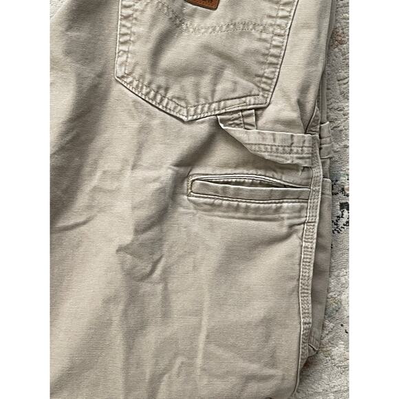 Carhartt Khaki Carpenter Jeans Loose Original Fit Cotton - Picture 4 of 7